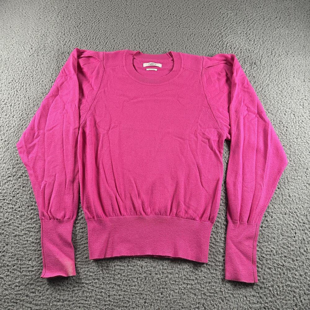 Isabel Marant Etoile Camelia Sweater Womens 36 Pink Cotton Wool Knit Pullover